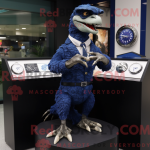 Navy Velociraptor mascot...