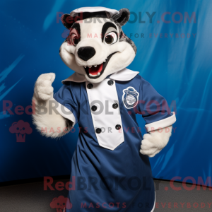 Navy Badger mascot costume...