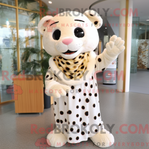 Cream Leopard mascot...