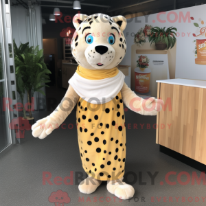 Cream Leopard mascot...