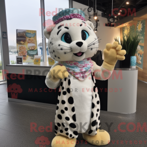 Cream Leopard mascot...