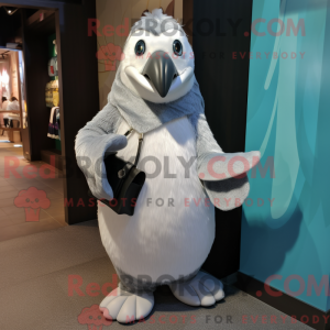 Máscara de pinguim bonita...