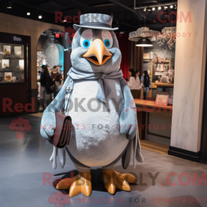Silver Penguin mascot...