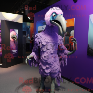 Purple Vulture mascot...