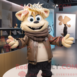 Beige armband maskot...
