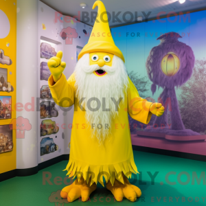 Postava maskota žlutého...