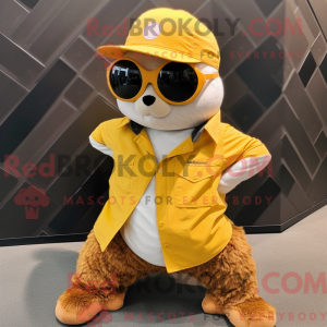 Gold Pangolin mascot...
