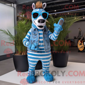 Sky Blue Zebra...