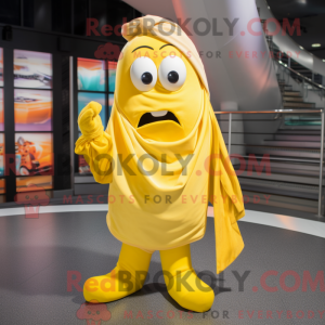 Gold Baa mascot costume...