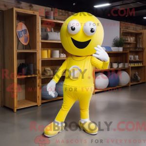 Lemon Yellow Juggle mascot...