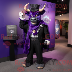 Purple Buffalo mascot...