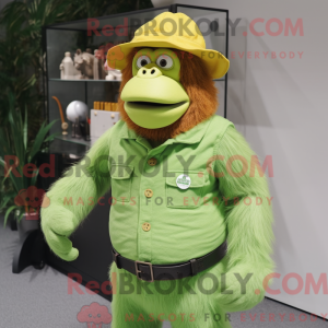 Limegrønn máscara de...