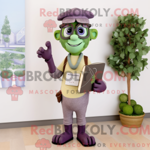Olive Grape mascot costume...