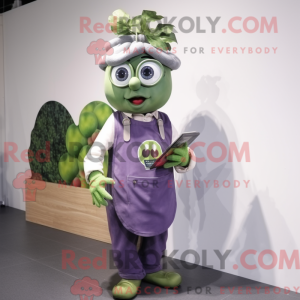 Olive Grape mascot costume...