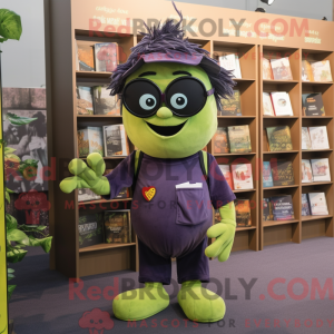 Olive Grape mascot costume...