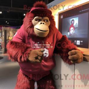 Maroon Gorilla mascot...