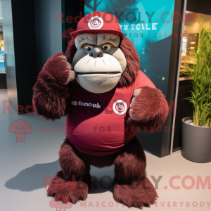 Maroon Gorilla mascot...