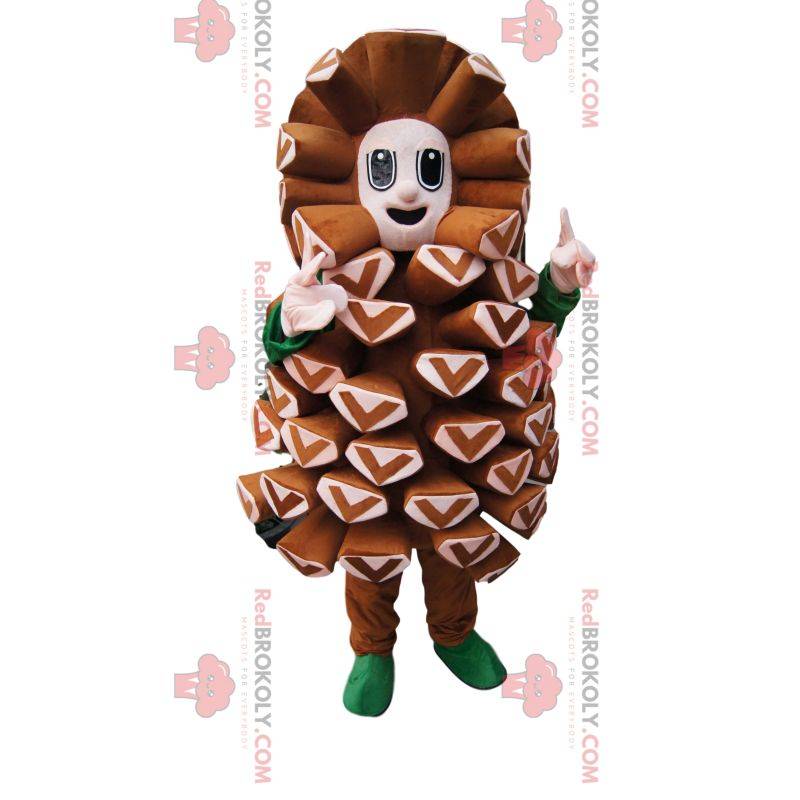 Brown pine cone mascot. Pine cone costume - Our Sizes L (175-180CM)