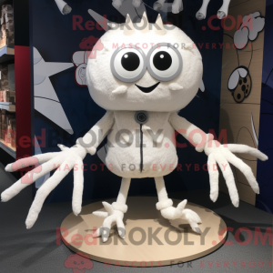 White Spider mascot costume...