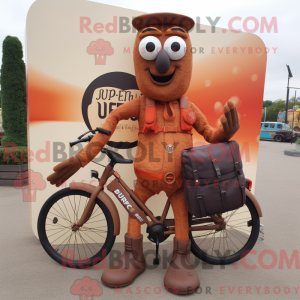 Rust Unicyklista maskotka...