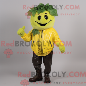 Lemon Yellow Grape mascot...