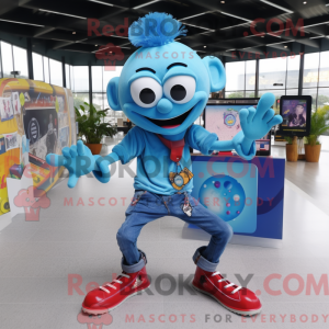 Cyan Contortionist maskot...