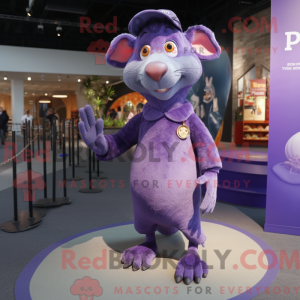 Purple Ratatouille mascot...