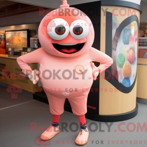 Peach Cyclops mascot...