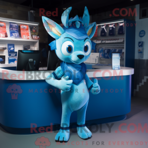 Blue Deer-mascottekostuum...