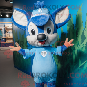 Blue Deer-mascottekostuum...