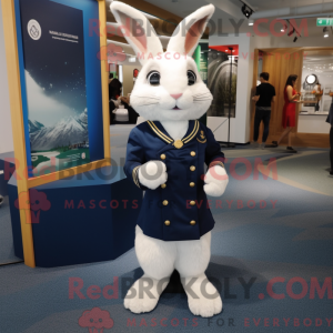 Navy Wild Rabbit maskot...