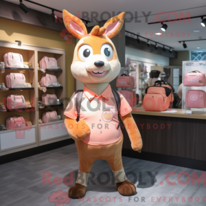 Peach Deer mascot costume...