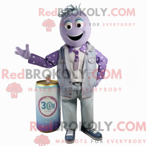 Lavender Soda Can mascot...