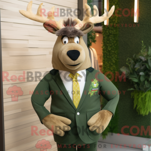 Olive Elk mascot costume...