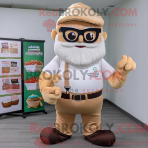 Beige Cupcake mascot...