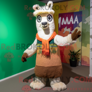 Lama maskot kostume...