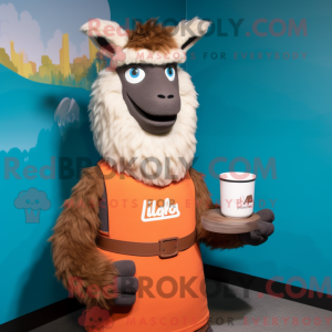 Lama maskot kostume...