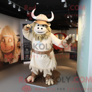 Cream Minotaur maskot...