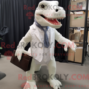White Tyrannosaurus mascot...