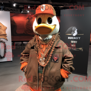 Rust Aglet mascot costume...