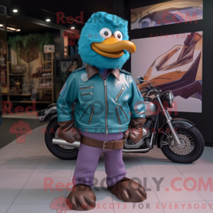 Teal Dodo Bird mascot...