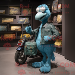 Teal Dodo Bird mascot...