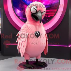 Pink Vulture mascot costume...