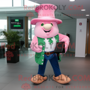 Pink Leprechaun maskot...