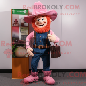 Pink Leprechaun mascot...