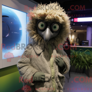 Personaggio mascotte grigio...