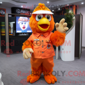 Orange Fried Chicken mascot...