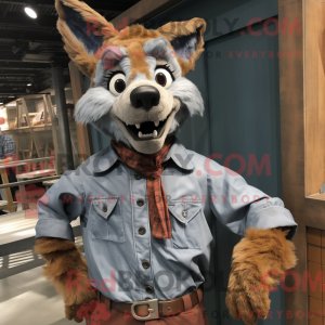 Rust Wolf-mascottekostuum...