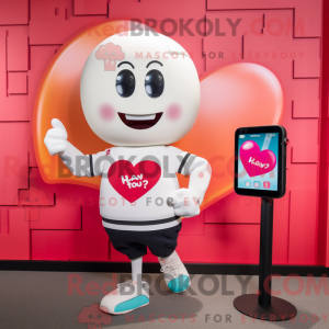 Heart mascot costume...