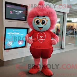 Heart mascot costume...